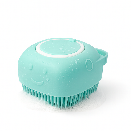 Silicone Pet Bath Brush – Blue