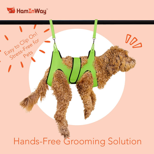 Pet Grooming Hammock Kit Green