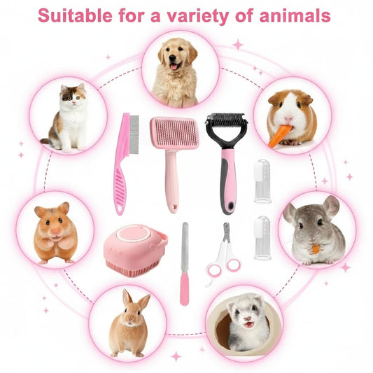 8-Piece Pet Grooming Kit