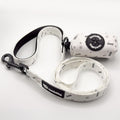 Dog Leash & Poop Bag Holder Set