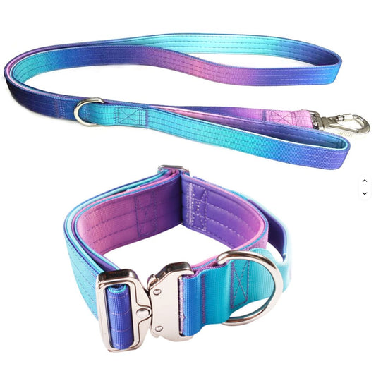 Heavy Duty Tactical Dog Collar and Leash Set