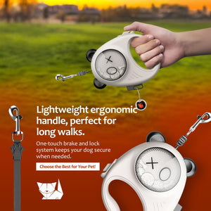 Panda Hug Retractable Pet Leash