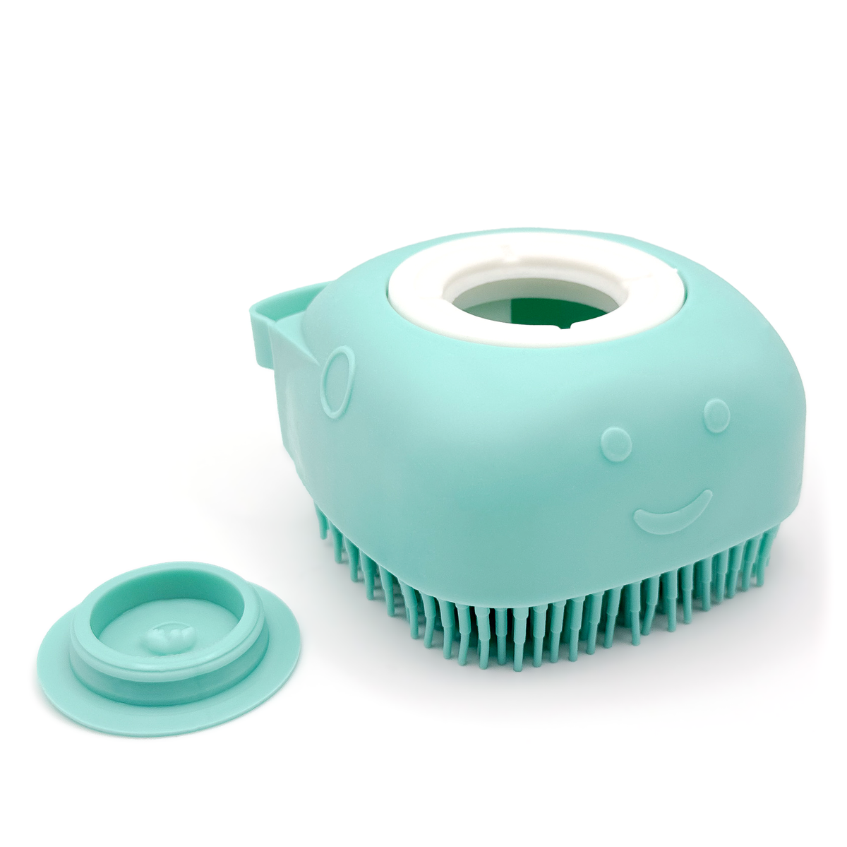 Haminway silicone pet bath brush in blue