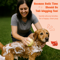 Silicone Pet Bath Brush – Blue