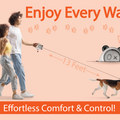 Panda Hug Retractable Pet Leash