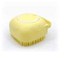 Silicone Pet Bath Brush – Yellow