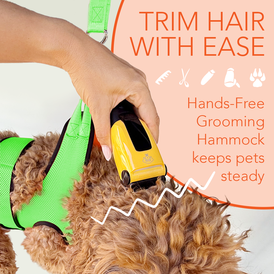 Pet Grooming Hammock - Green