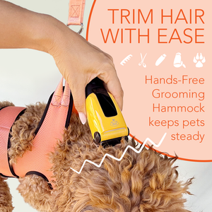 Pet Grooming Hammock - Pink