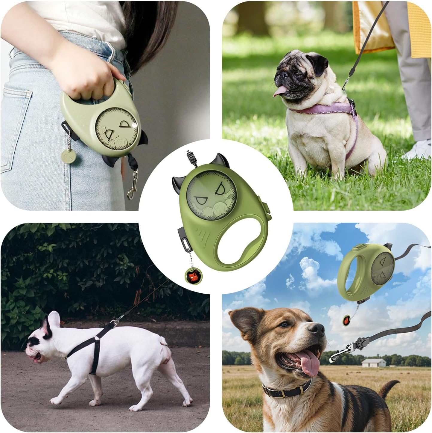 Cheeky Imp Retractable Pet Leash